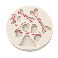 Molde Silicona Huellas Cachorro Mini