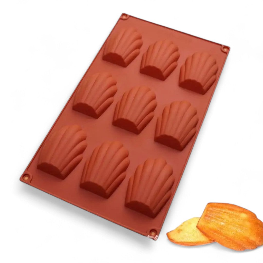 Molde Silicona Magdalenas x 9