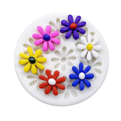 Molde Silicona Margaritas Funky x 7