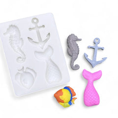 Molde Silicona Marino x 4