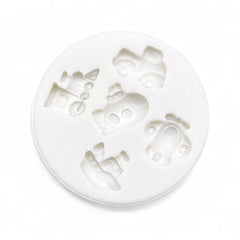 Molde Silicona Medios de Transporte Mini