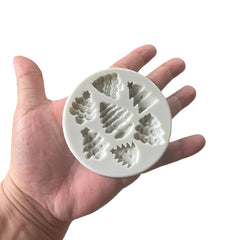 Molde Silicona Mini Árboles de Navidad x 7