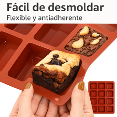 Molde Silicona Mini Cakes x 12