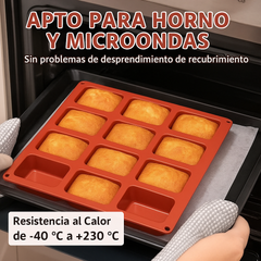 Molde Silicona Mini Cakes x 12