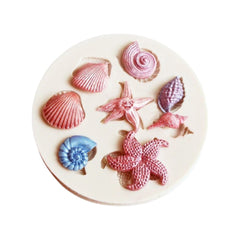 Molde Silicona Mini Conchas De Mar