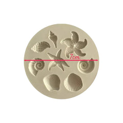 Molde Silicona Mini Conchas De Mar