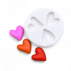 Molde Silicona Mini Corazones x 3