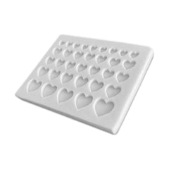 Molde Silicona Mini Corazones x 34