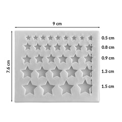 Molde Silicona Mini Estrellas Surtidas