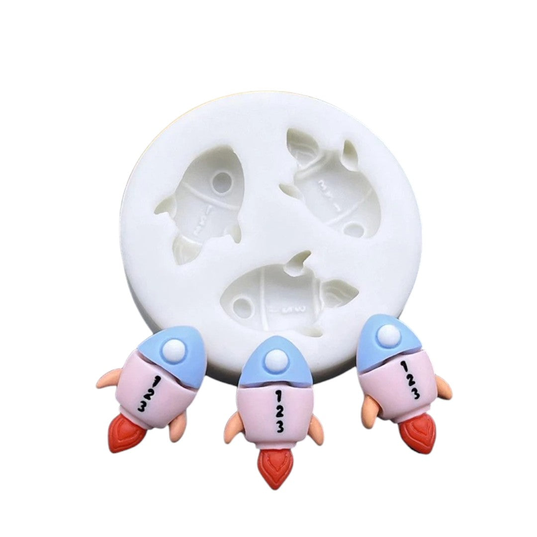Molde Silicona Mini Transbordador Espacial