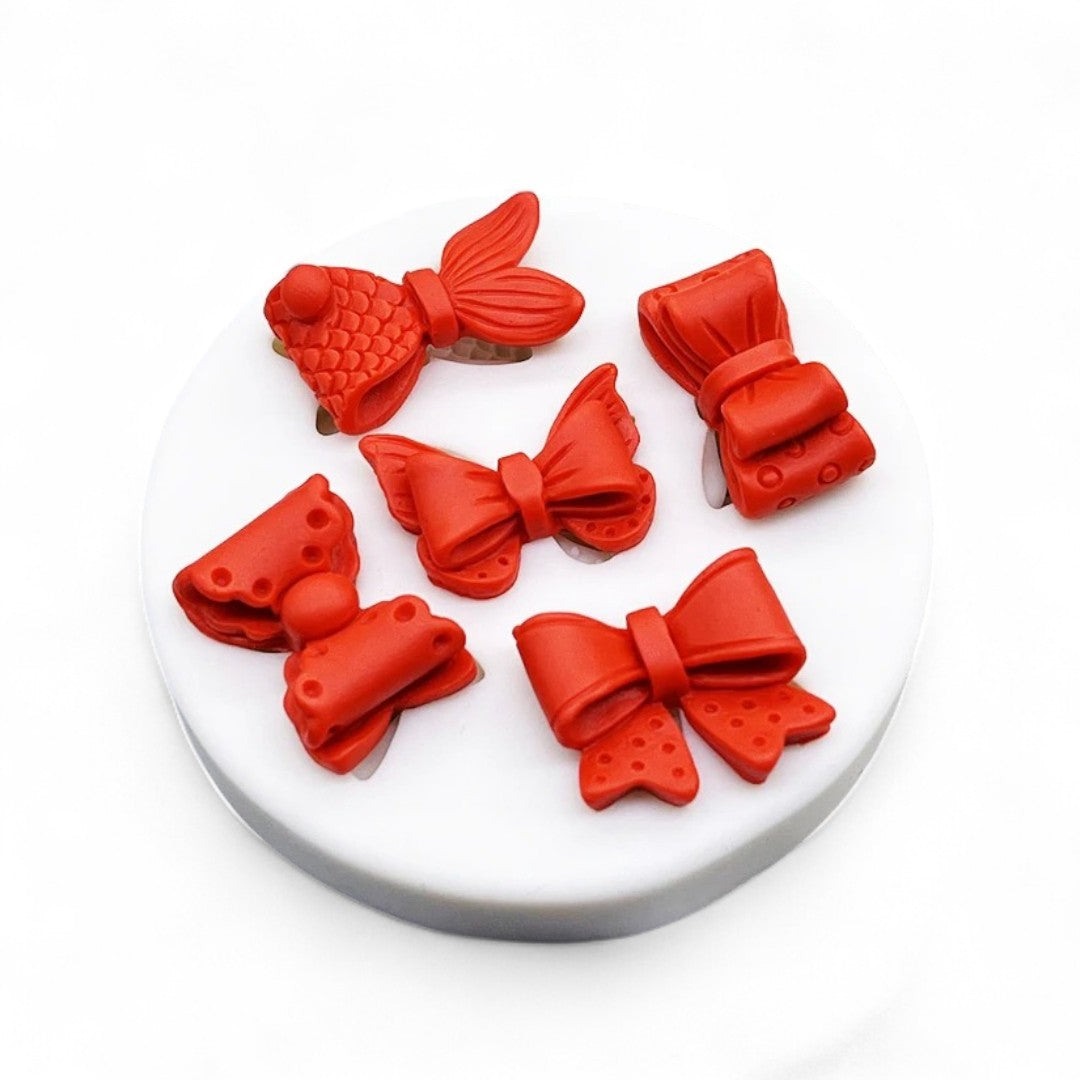 Molde Silicona Moños Mini x 5
