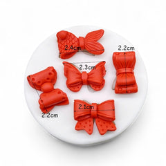 Molde Silicona Moños Mini x 5