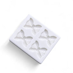 Molde Silicona Moños Textura x 4