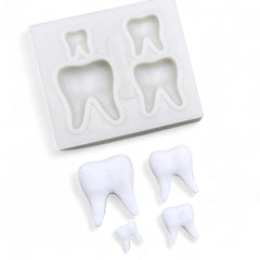 Molde Silicona Muelas Mini x 4