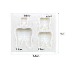 Molde Silicona Muelas Mini x 4