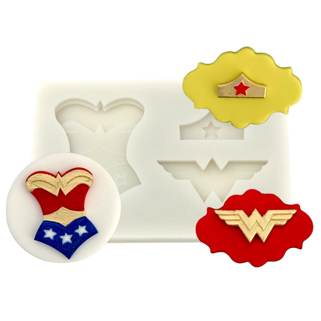 Molde Silicona Mujer Maravilla