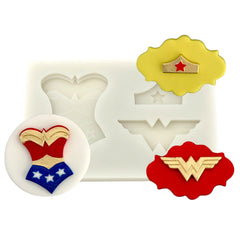 Molde Silicona Mujer Maravilla