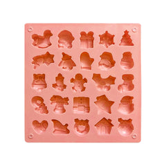 Molde Silicona Navidad Mini x 25