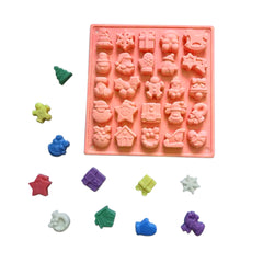 Molde Silicona Navidad Mini x 25