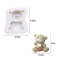 Molde Silicona Oso Estrella