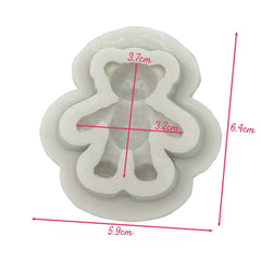 Molde Silicona Oso Tierno Mini