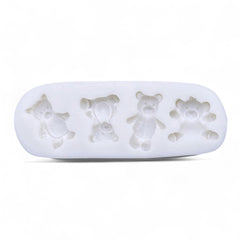 Molde Silicona Osos Mini x 4
