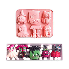 Molde Silicona Postre Halloween x 6
