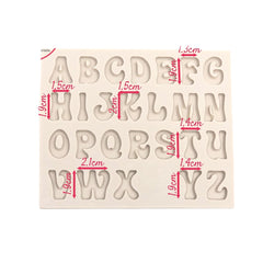 Molde Silicona Alfabeto Timoteo Mayúscula