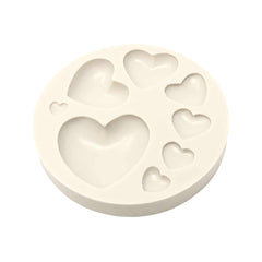 Molde Silicona Corazones Surtidos Mini x 8