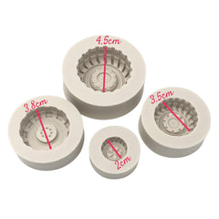 Molde Silicona Juego Llantas x 4