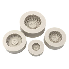 Molde Silicona Juego Llantas x 4