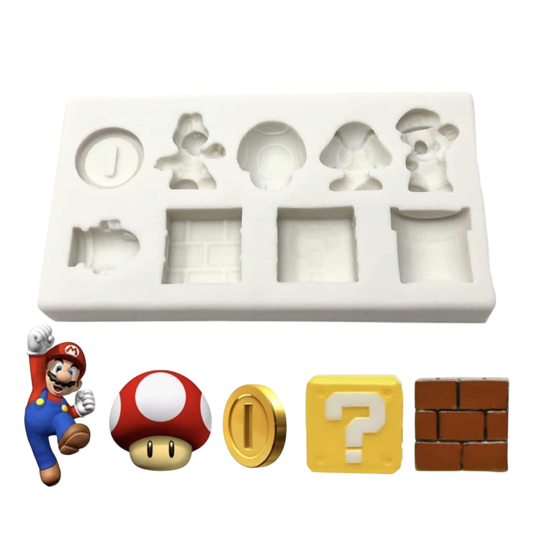 Molde Silicona Mario Bros