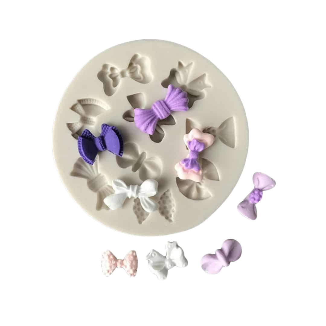 Molde Silicona Mini Moños x 9