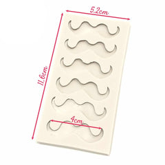 Molde Silicona Mostachos x 6