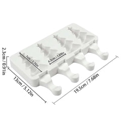 Molde Silicona Árbol Navideño Paleta x 4