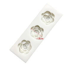 Molde Silicona Rosas Mini Coquetas x 3