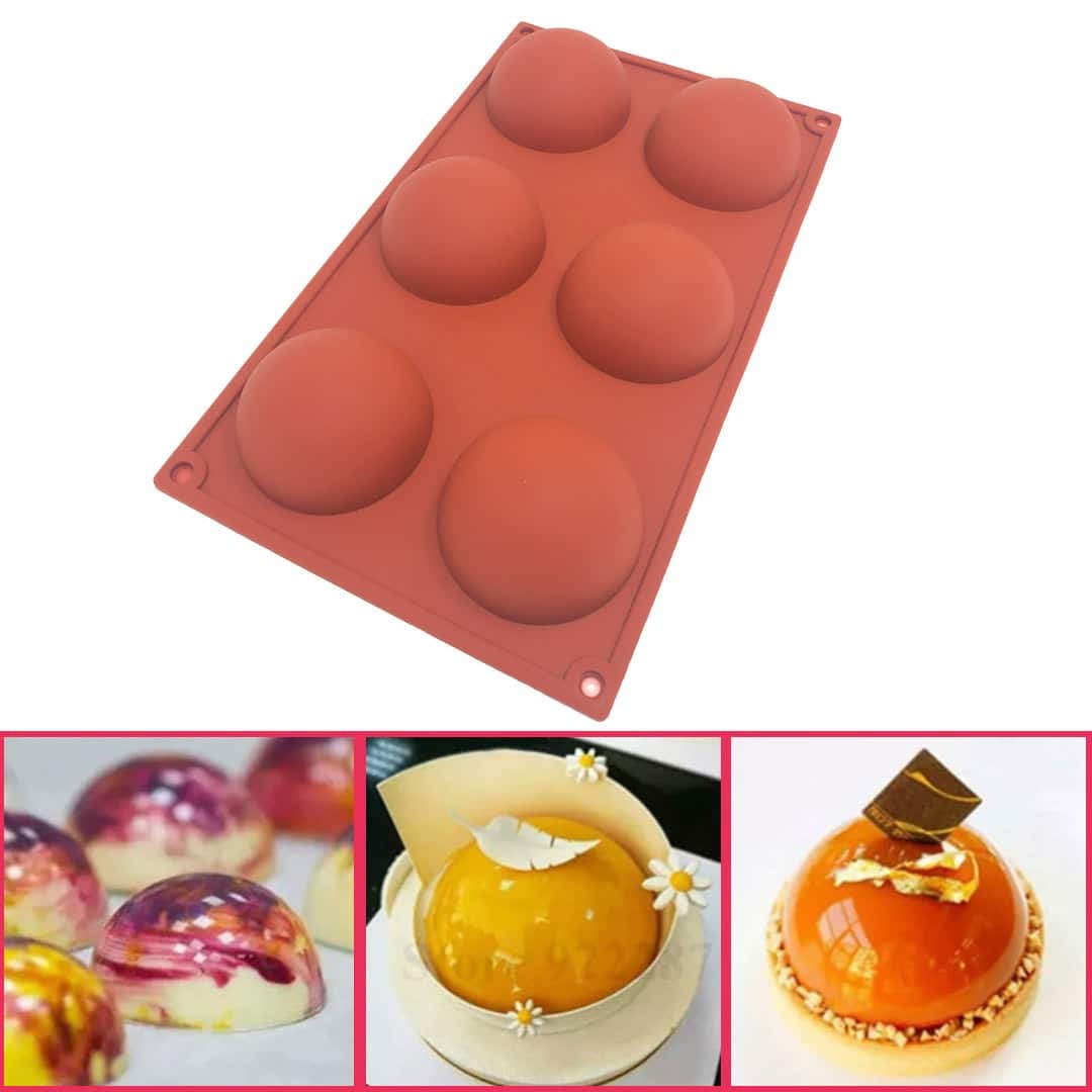 Molde Silicona Semiesfera 7 cm