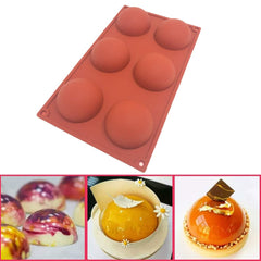 Molde Silicona Semiesfera 7 cm