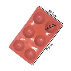 Molde Silicona Semiesfera 7 cm
