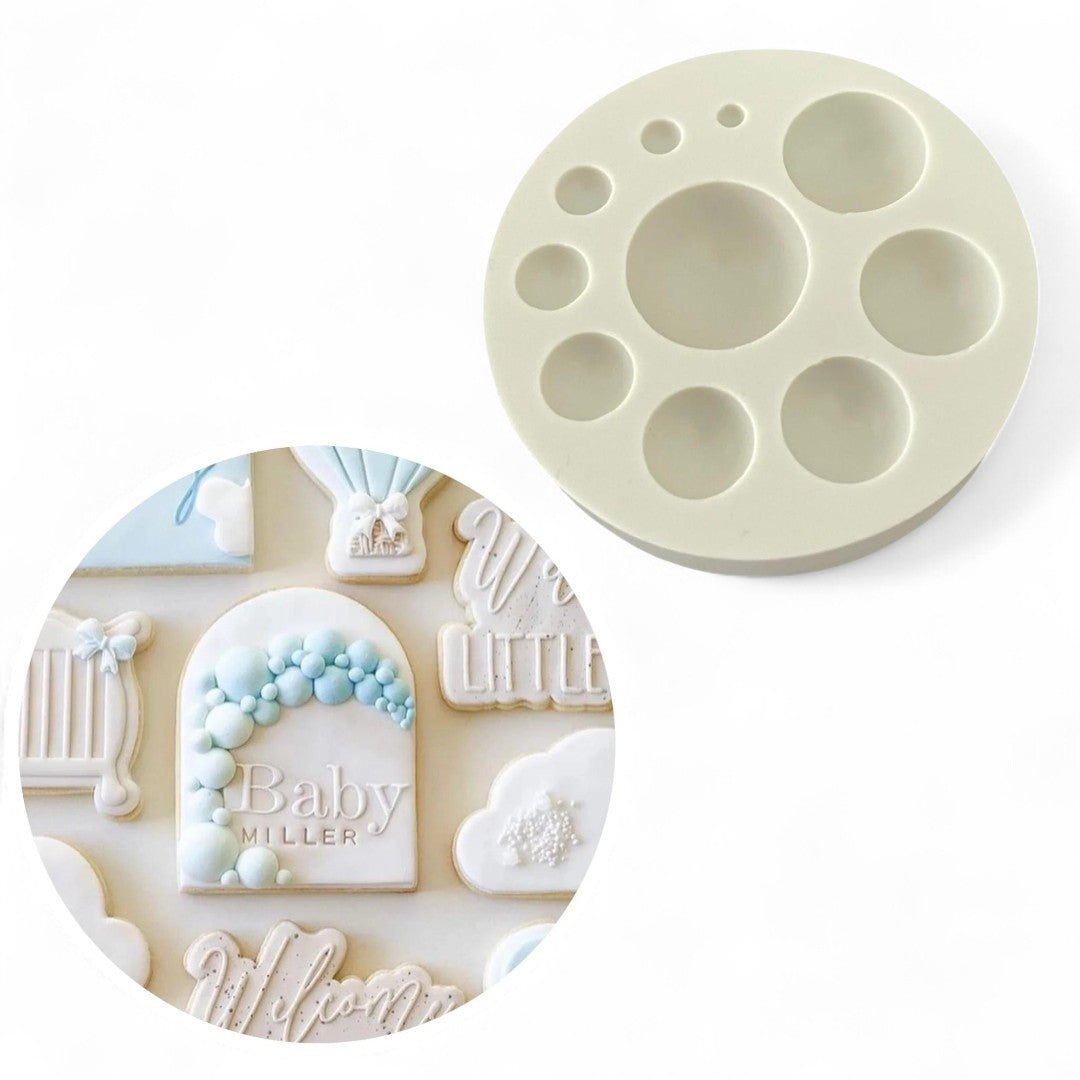 Molde Silicona Semiesferas Mini