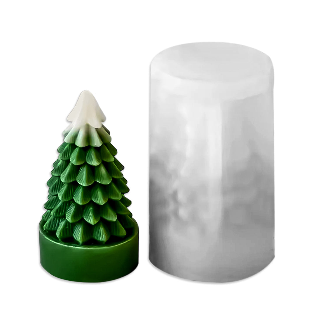 Molde Silicona Suave Árbol de Navidad 3D 6.6 Cm