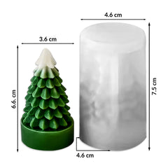 Molde Silicona Suave Árbol de Navidad 3D 6.6 Cm