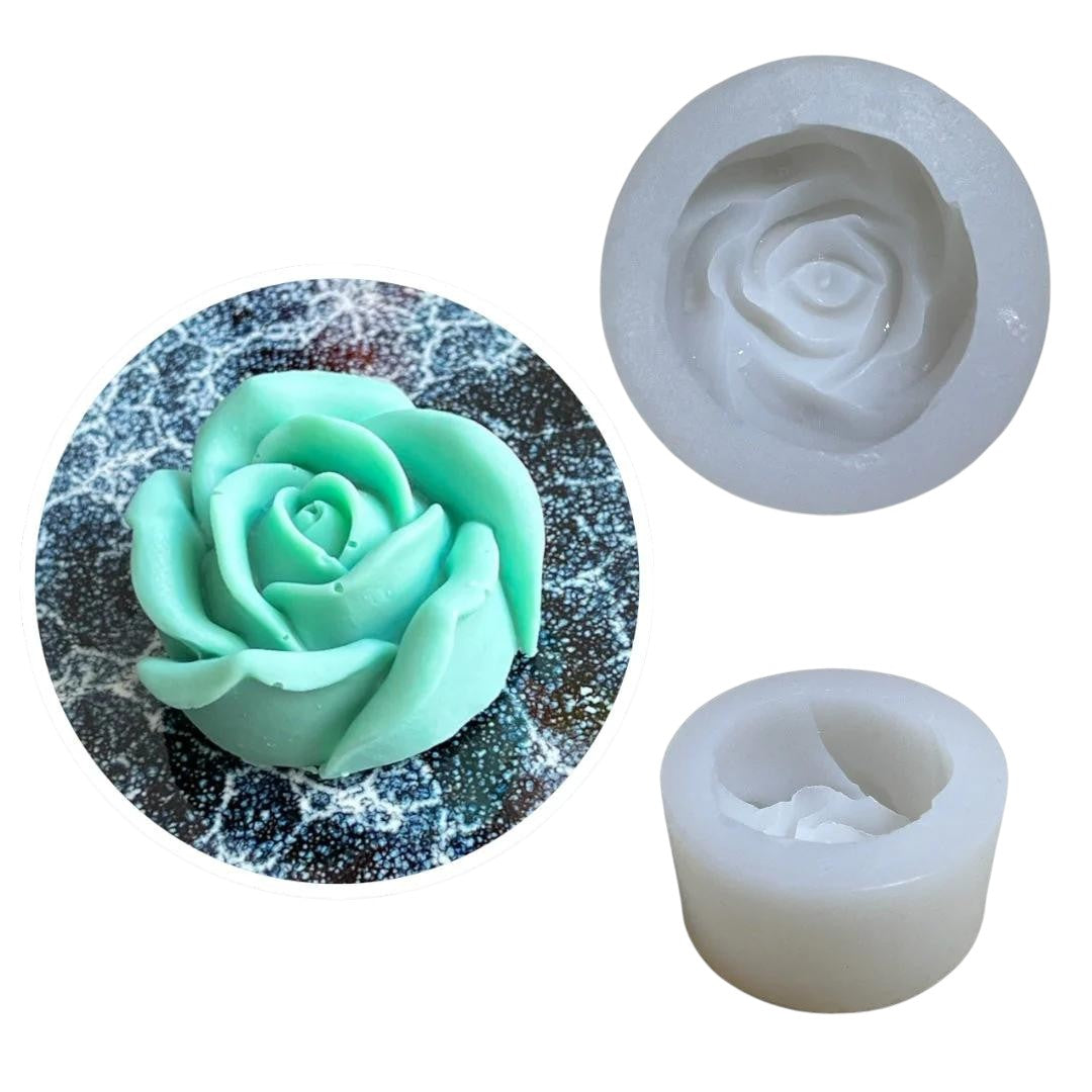 Molde Silicona Suave Rosa 3D Cerrada