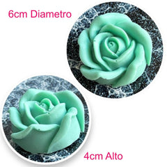 Molde Silicona Suave Rosa 3D Cerrada