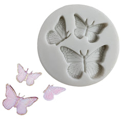 Molde Silicona Mariposas Variadas Mini x 3