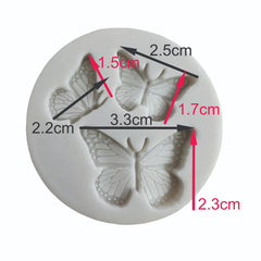 Molde Silicona Mariposas Variadas Mini x 3