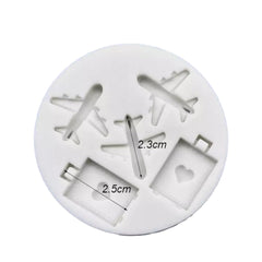 Molde Silicona Aviones Y Equipaje