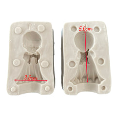 Molde Silicona Ángel Niño 3D Desmontable