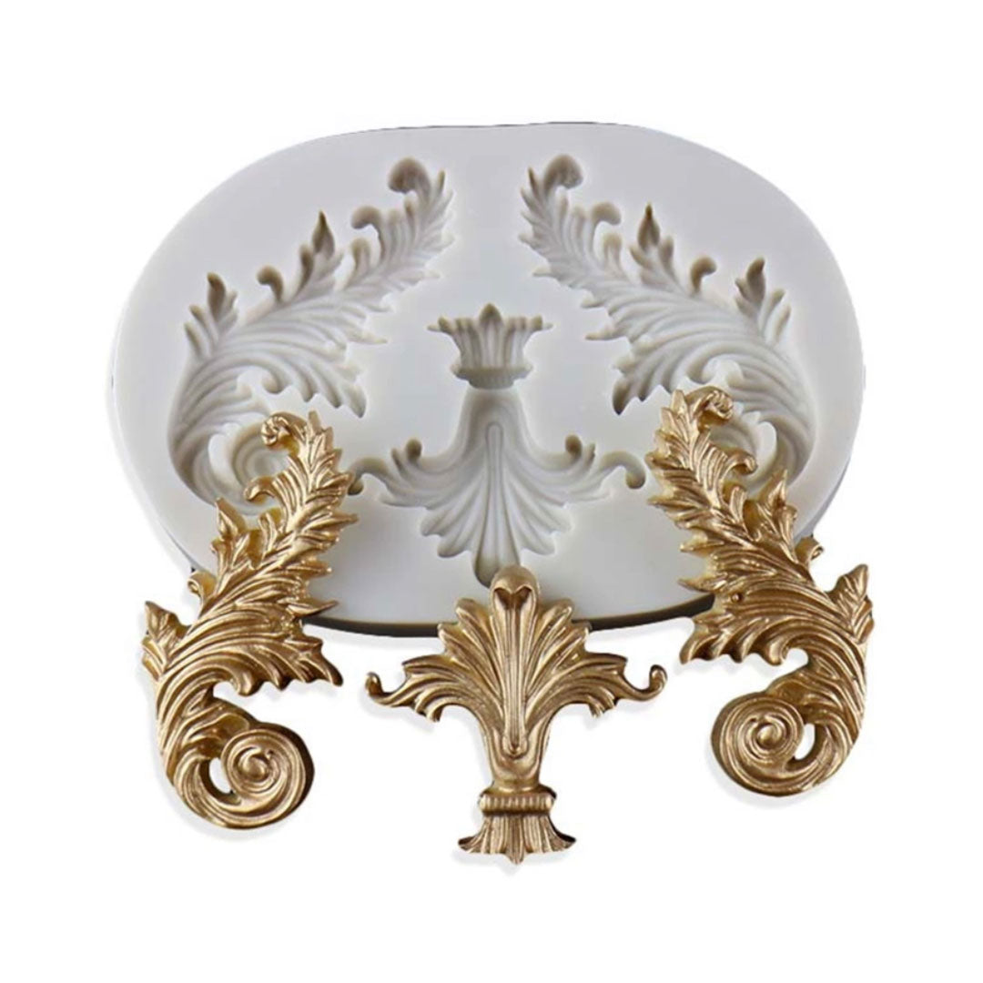 Molde Silicona Arabescos x 3