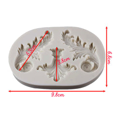 Molde Silicona Arabescos x 3